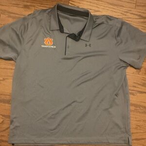 Under Armour Gray Polo with Black Collar
